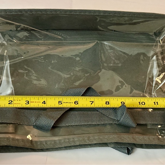 Clear See-Through Zipper Bag with Gray Handles – Versatile & Spacious - Picture 12 of 16